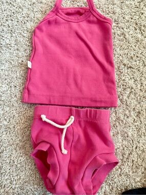 Childhoods Clothing hot pink tank and bloomers set